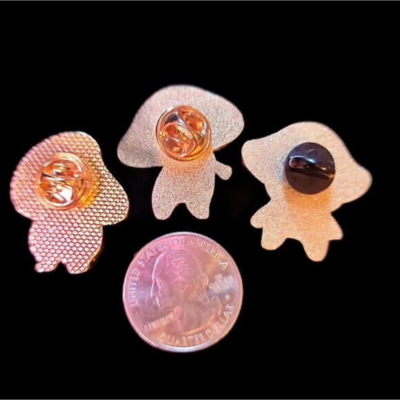 Cute mushroom Cats Musical enamel pin set - Picture 2 of 2